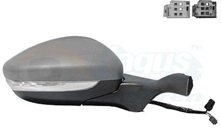 Compre 1611240780 Peugeot/Citroen Espelho de retrovisão direito